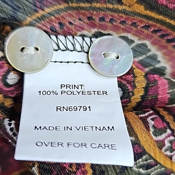 Women Sz S Maxi Sheer Dress Dark Floral Fairy Grunge BOHO Tiered Ruffle Smocked - Picture 11 of 14